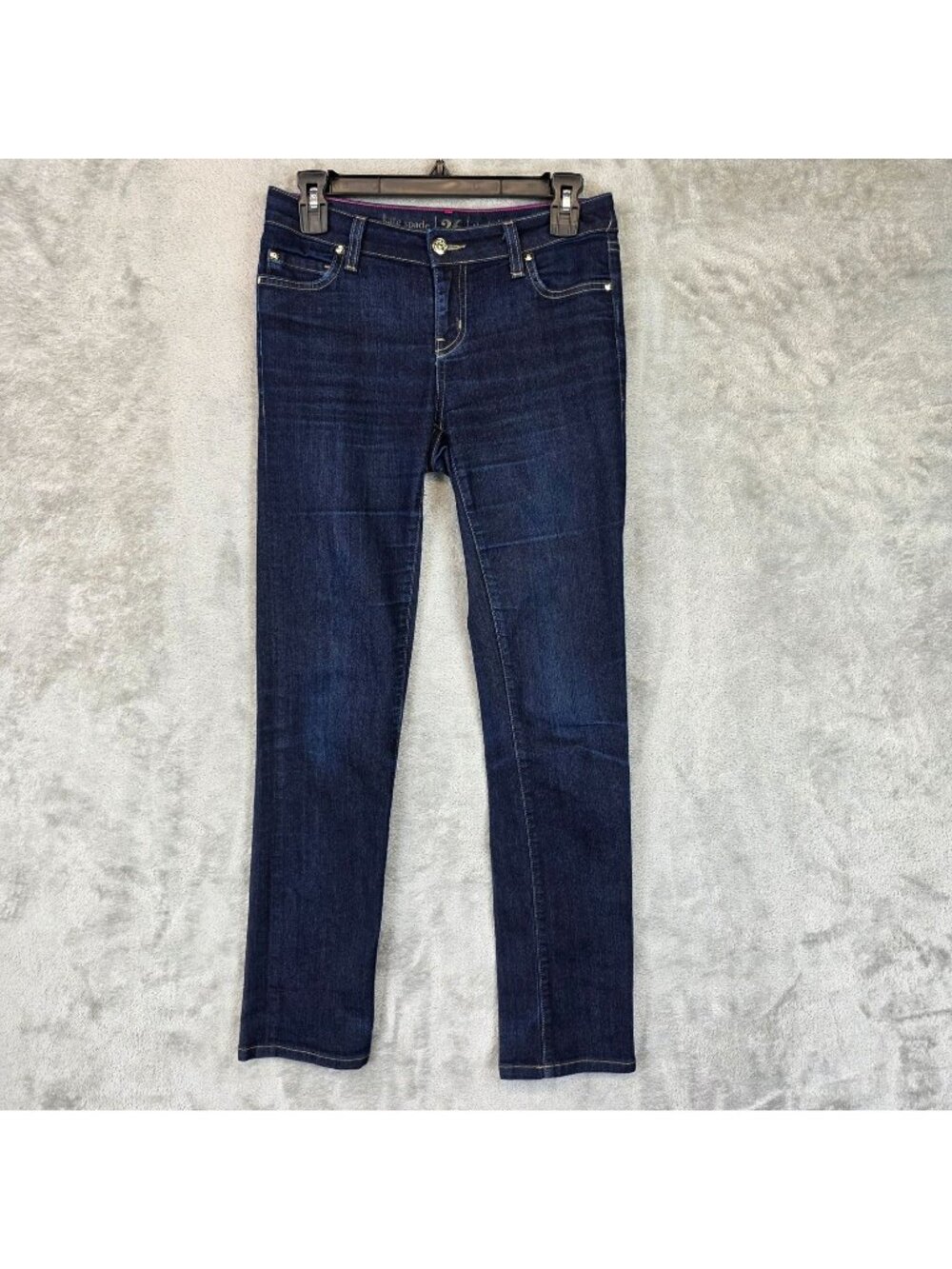 Kate Spade Perry Street Skinny Jeans Womens 26 Blue Dark Wash Mid Rise Stretch